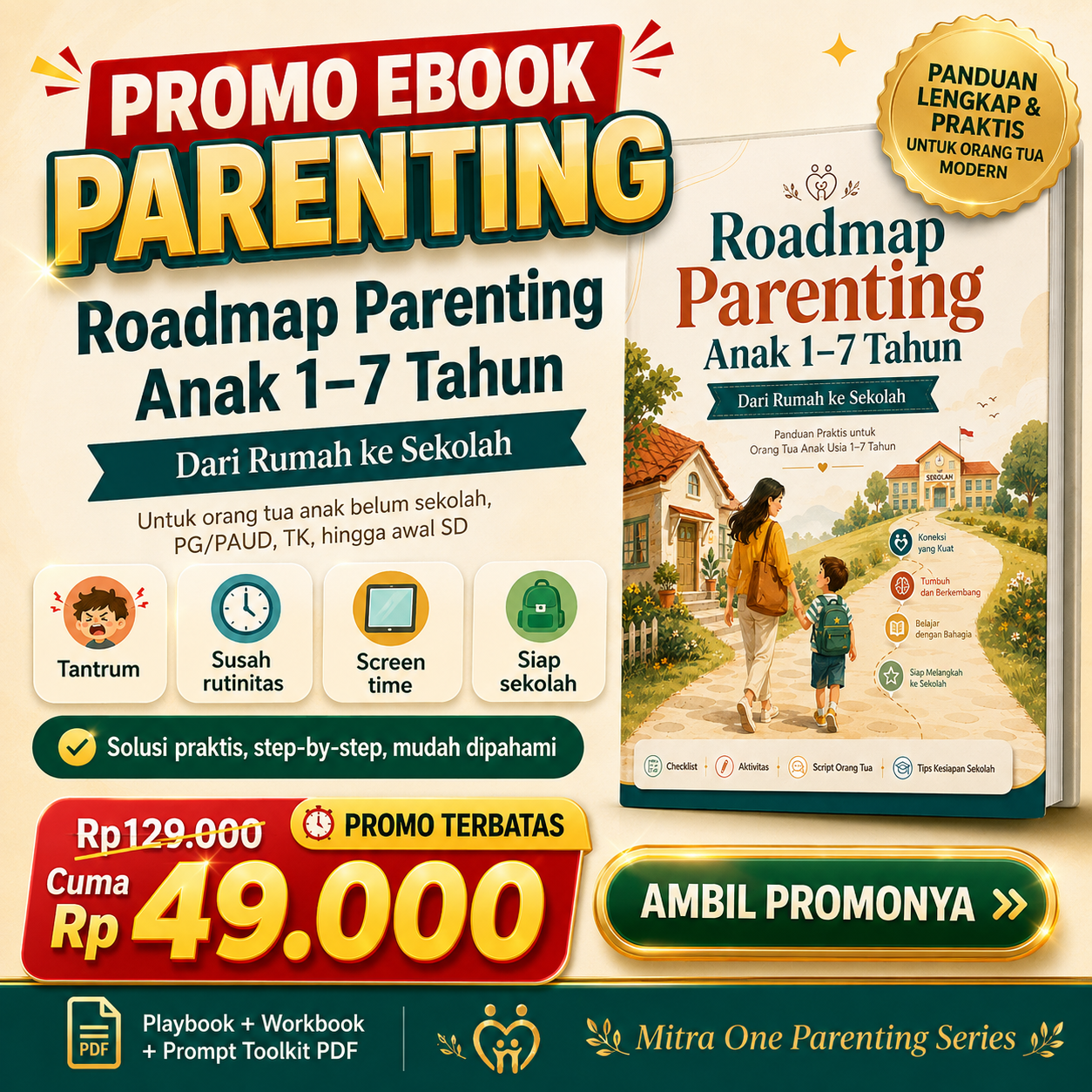 Roadmap Parenting Anak 1–7 Tahun - Dari Rumah ke Sekolah